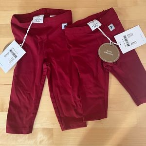NWTs red pants (GOTS organic cotton)